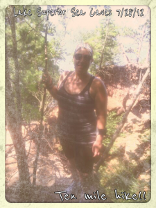 Angie hiking